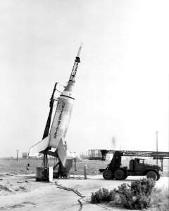 Little Joe On Launcher At Wallops Island