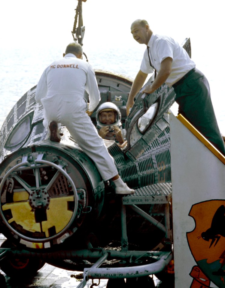 Schirra Stafford And Gemini On Deck