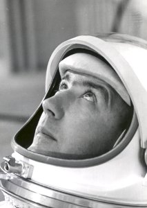 Astronaut James A McDivitt Suited In Preparation For Training Tests photo