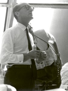 Dr George Mueller Follows The Progress Of The Apollo 11 Mission photo