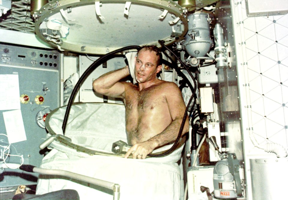 Showering On Skylab