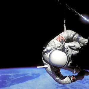 Aldrin Performs EVA photo