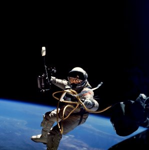 Ed White Performs First US Spacewalk photo