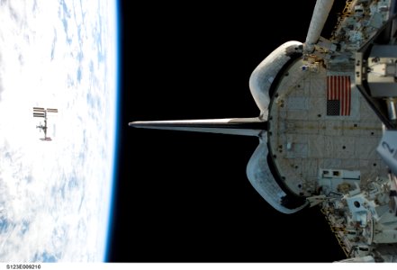 Endeavour Departs ISS