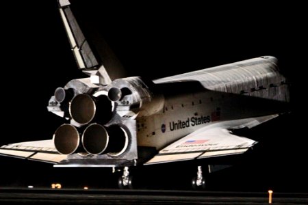 Endeavour Night Landing - STS-130 photo