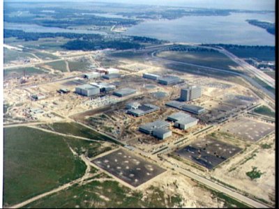 Aerial View Of Construction Progress At The Manned Spaceflight Center