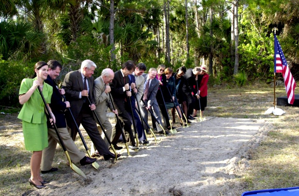 At A Groundbreaking Ceremony