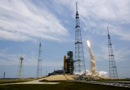 Launch Of Space Shuttle Atlantis