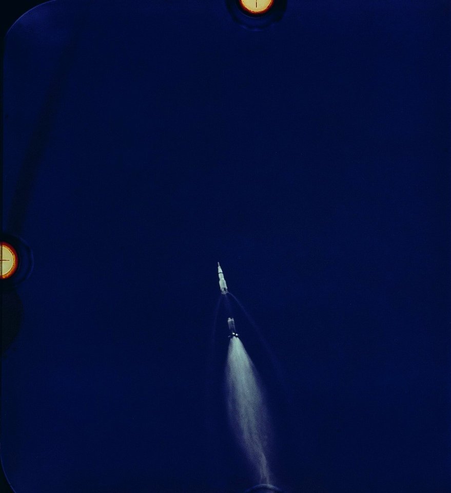 Early Moments Of The Apollo 11 Launch