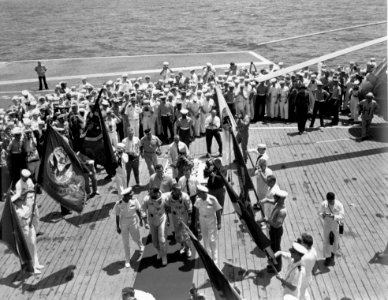 Gemini IV Crew Arrives On The USS Wasp