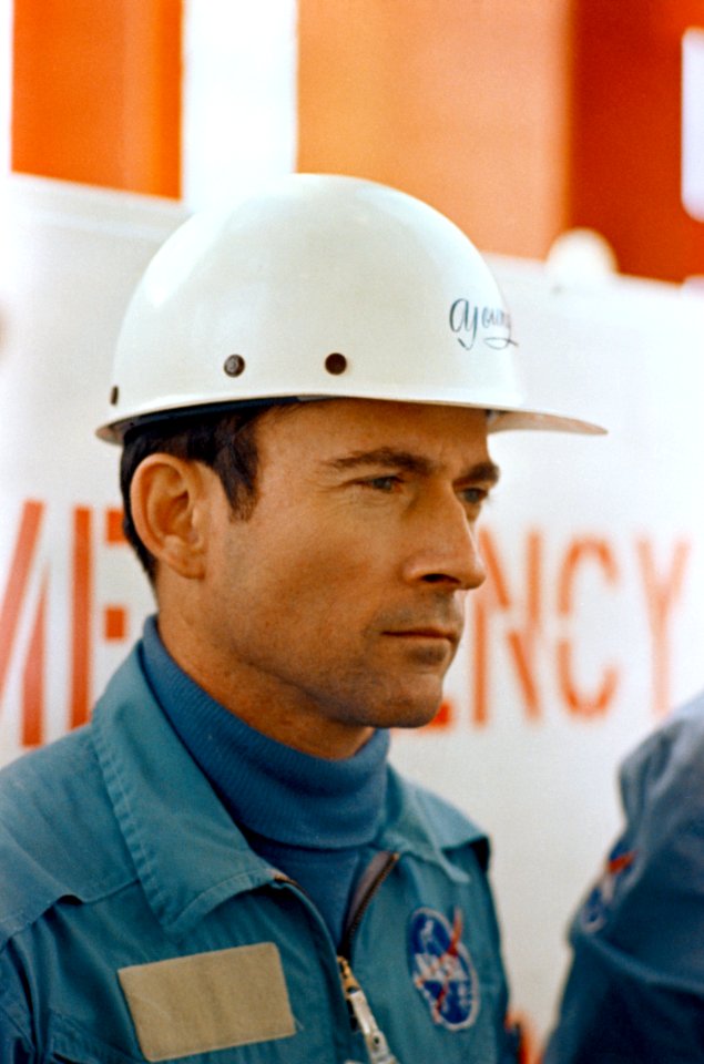 John Young During Apollo 10 Pad Egress Training