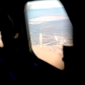 STS-6 On Approach To Edwards Air Force Base photo