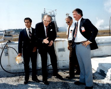 Sen John C Stennis Celebrates A Successful Space Shuttle Main Engine Test photo