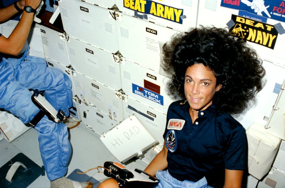 View Of Mission Specialist Judith Resnik On The Middeck