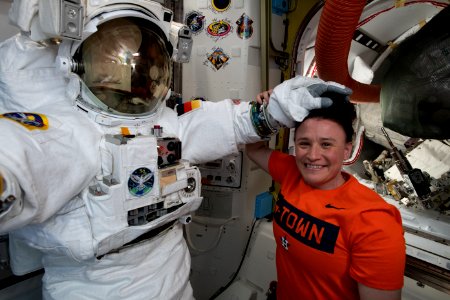 Serena Auñn-Chancellor On The International Space Station photo