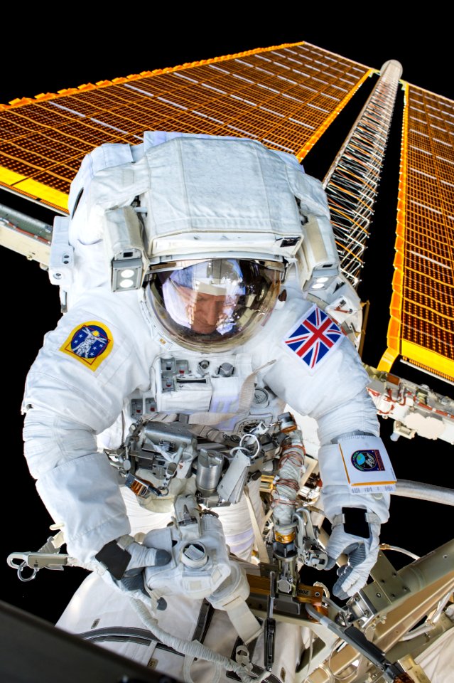 Astronaut Tim Peake EVA