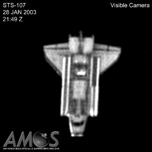 Shuttle Columbia On STS-107 As Seen From The Ground