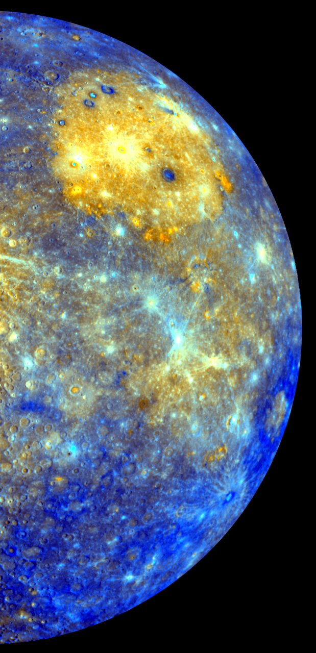 MESSENGERs Spectacular Color Mosaic Of Mercury