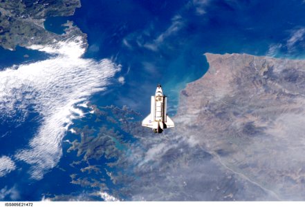ISS Eye View Of Shuttle Docking