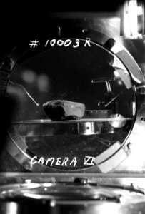 First Lunar Sample Photographed In Detail