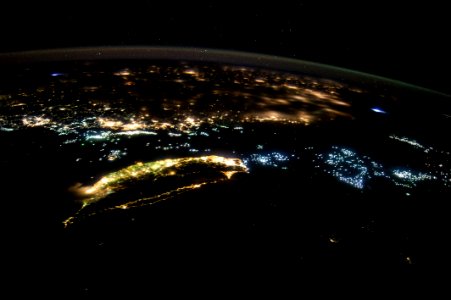 Lightning Seen From The International Space Station photo