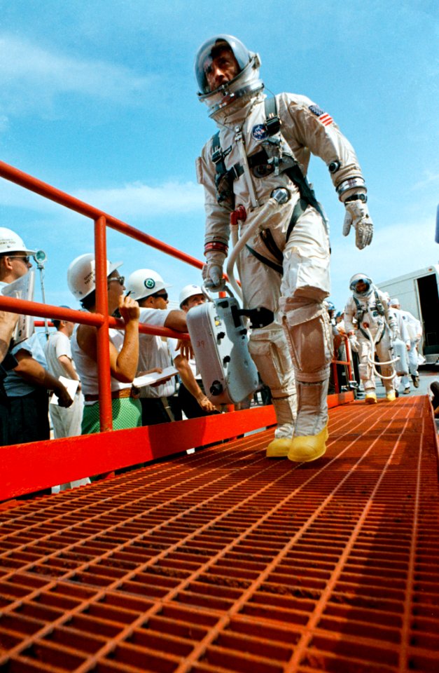 Gemini X Astronauts Prepare To Board The Spacecraft For Launch