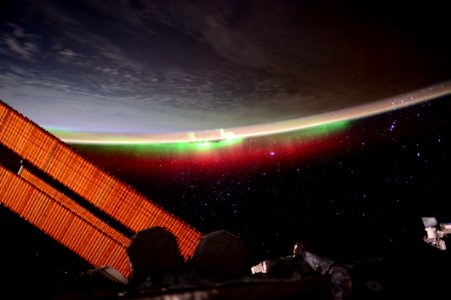 Aurora From The ISS photo