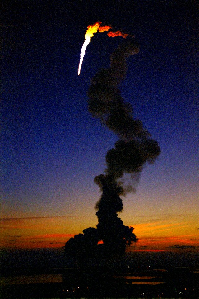STS-101 Launches Into The Dawn