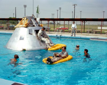 Water Egress Procedures Practice With Apollo 1 Prime Crew - Ellington AFB TX photo