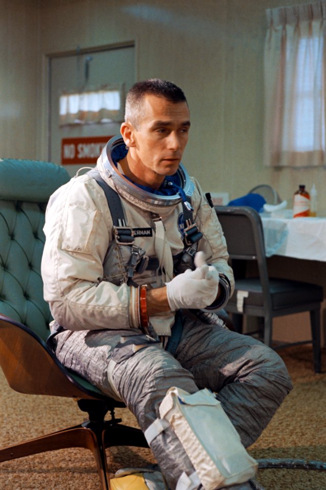 Gene Cernan Suits Up For Gemini IX
