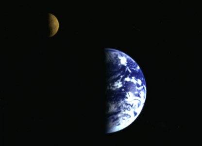 Galileo Views Earth photo