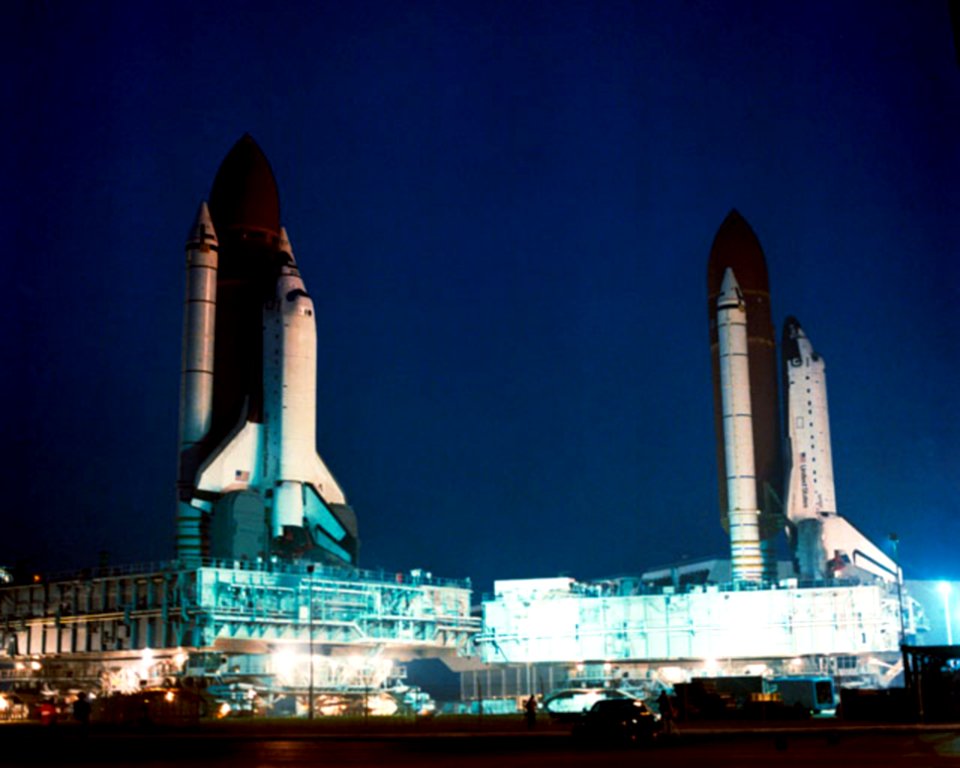 STS-35 (L) And STS-38 (R)