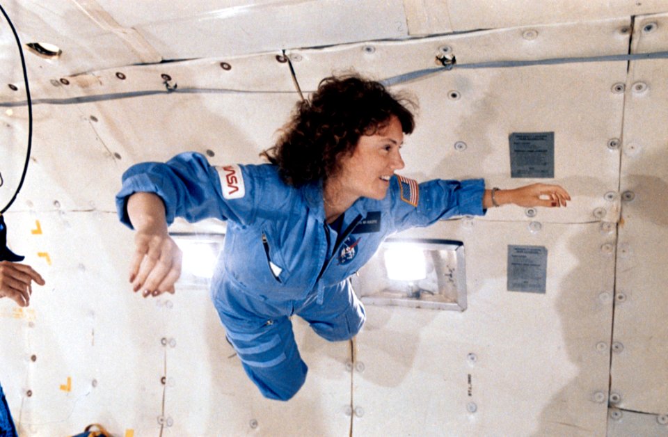 Christa McAuliffe In Training