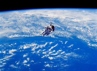 STS-41-B Spacewalk