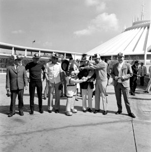Mickey Mouse Greets The ASTP Crews