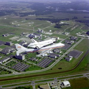 Challenger Ferry Flight Flyover photo