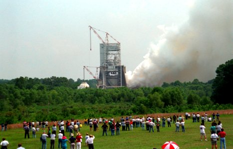 Space Shuttle Main Engine Test Firing photo