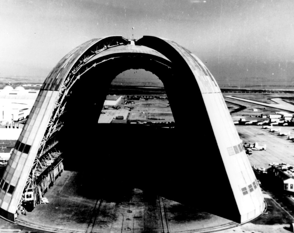 The Dirigible Hanger At Moffett Field