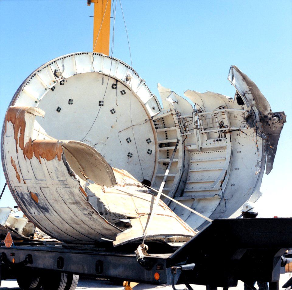 STS-51-L Recovered Debris (Forward Skirt)