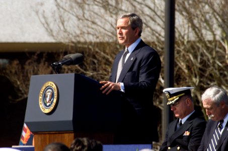President Bush During STS-107 Memorial