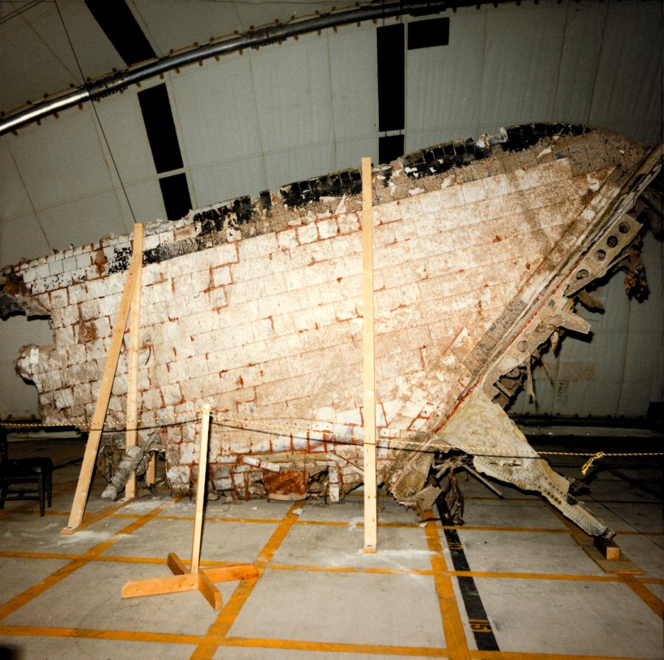STS-51-L Recovered Debris (Lower Right Vertical Stabilizer)