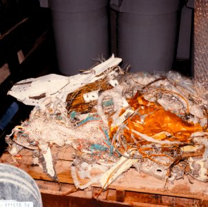 STS-51-L Recovered Debris (TDRS) photo