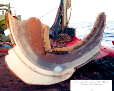 STS-51-L Recovered Debris (Left Solid Rocket Booster)