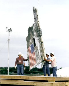 Challenger Wreckage Entombment