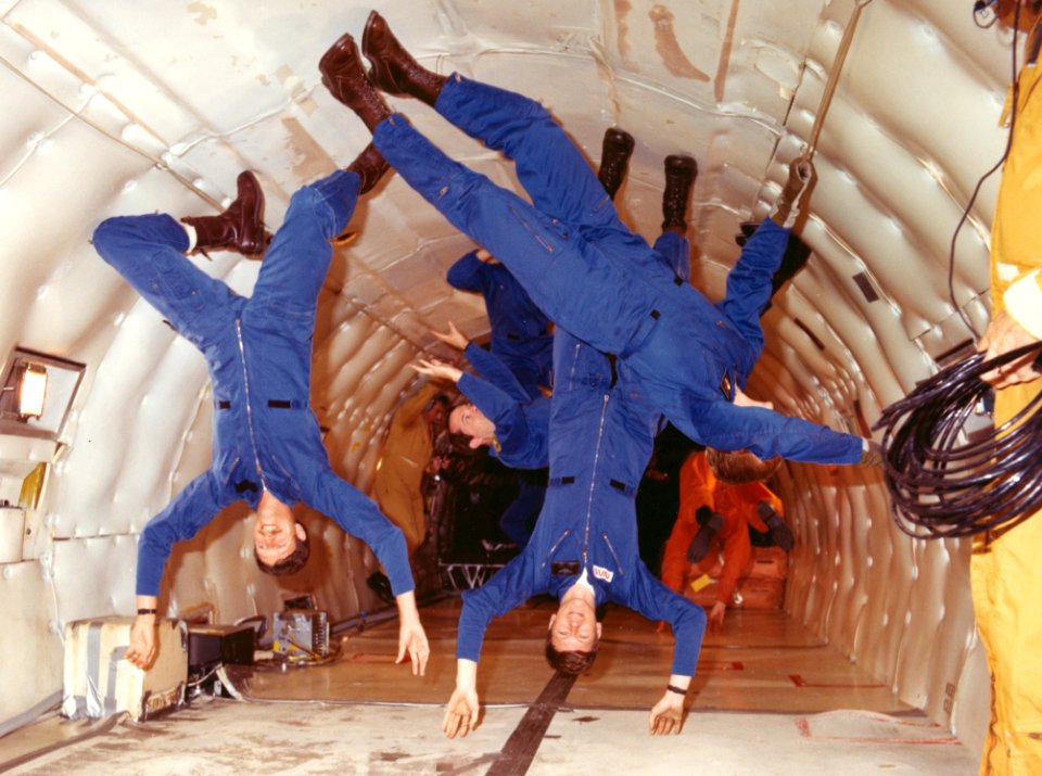 Astronauts Experience Weightlessness In The KC-135