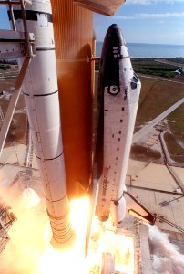 Close-up STS-107 Launch photo