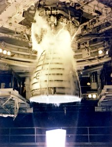 Space Shuttle Main Engine (SSME) Test Firing photo