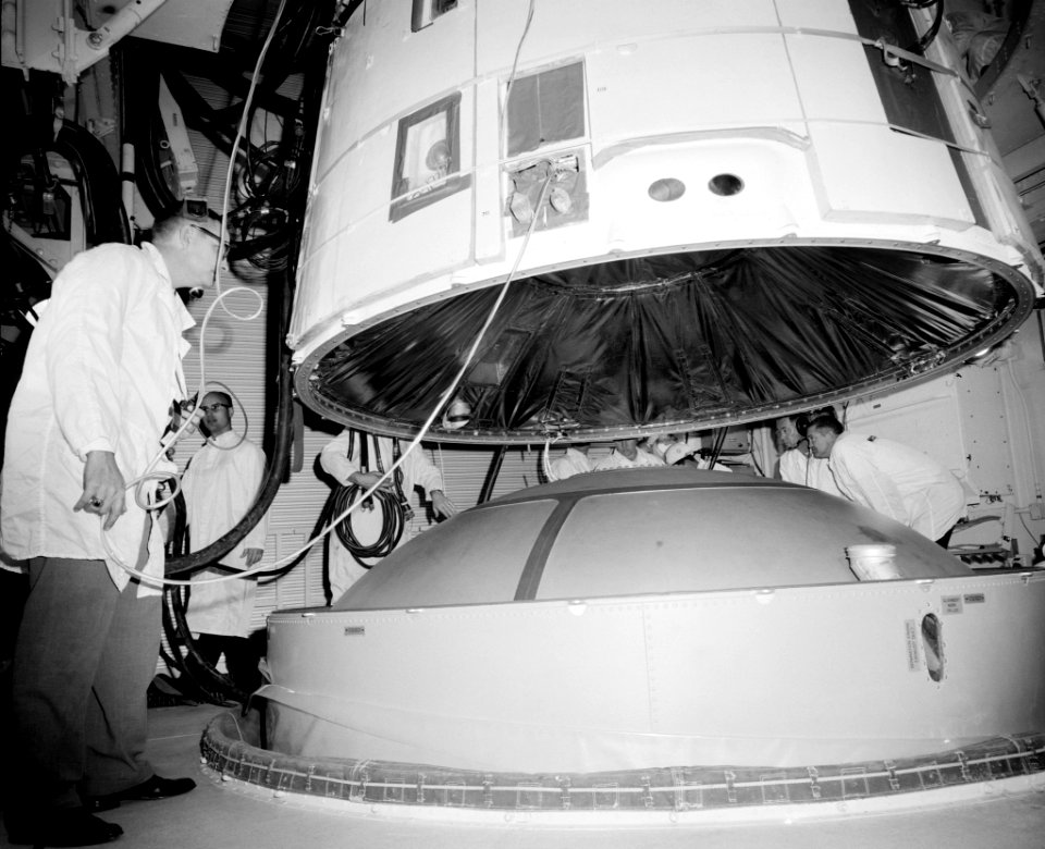 Gemini III Capsule Is Mated With Titan