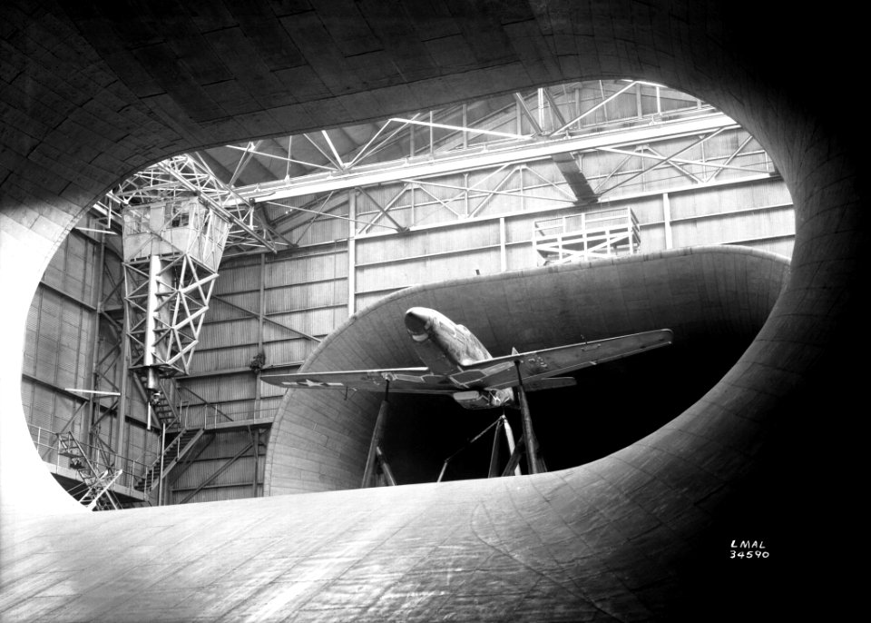 P-51 Mustang In Full Scale Tunnel