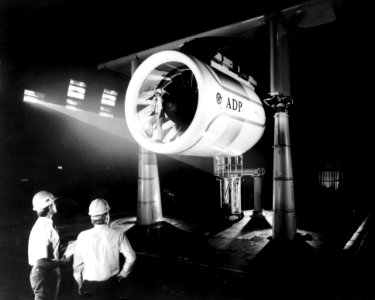 Engine Test In Ames Full-Scale Aerodynamic Complex